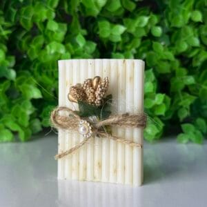 Gold Çiçek ve Kristal Taşlı Sabun