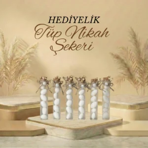 İnci Süslemeli Tüp Nikah Şekeri