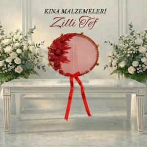 Taş İşlemeli Zilli Tef