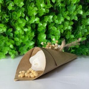 Püsküllü İsimli Çiçekli Ahşap Yelpaze